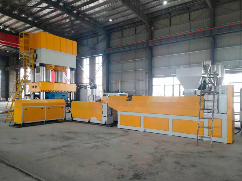 Waste Plastic Food Packaging Pallet Pressing Line