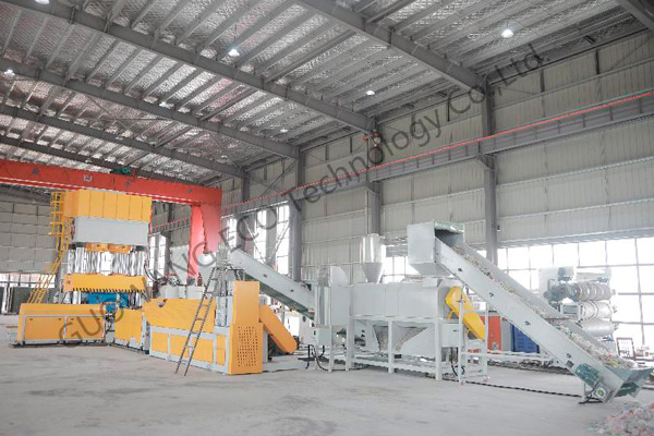 One-step Extrusion Molding Equipment for Domestic Waste Plastic Film in South Korea