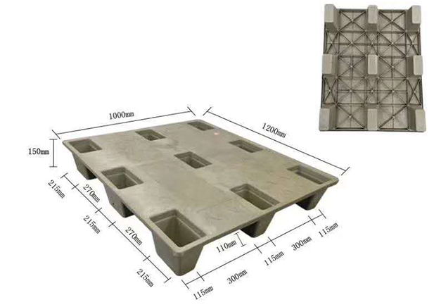 Stackable Nine-Leg Pallet Mould