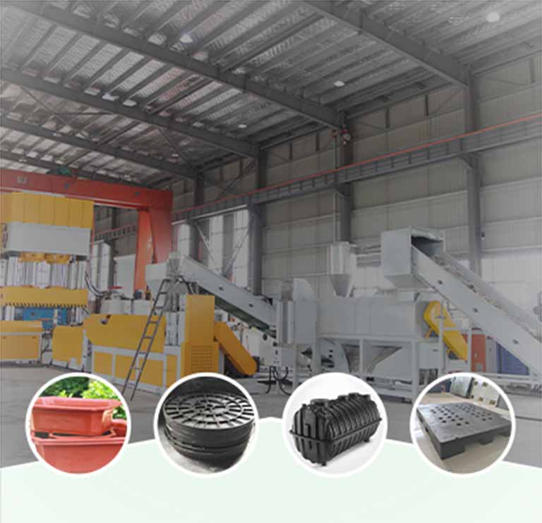 Mixed Plastic Recycling Extrusion & Injection Molding Machine