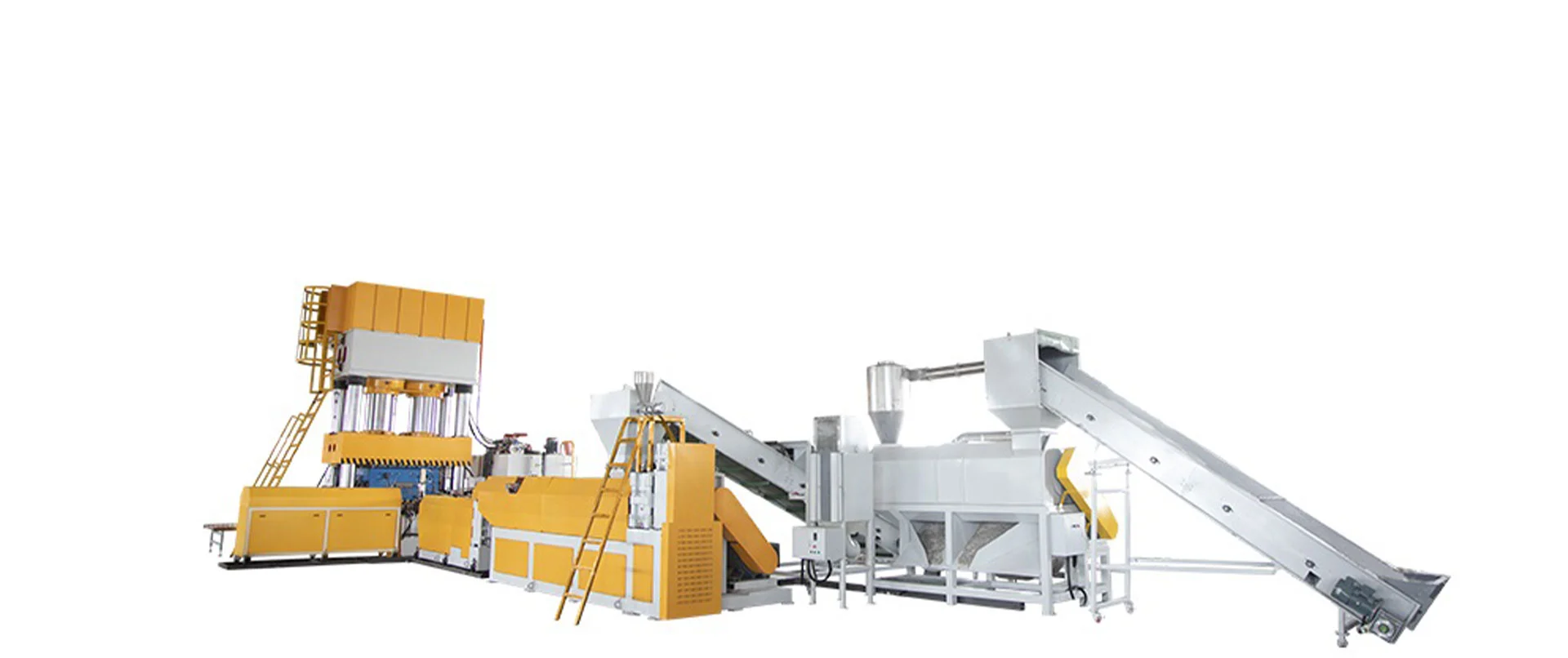 Automatic Mixed waste plastic pallet pressing line